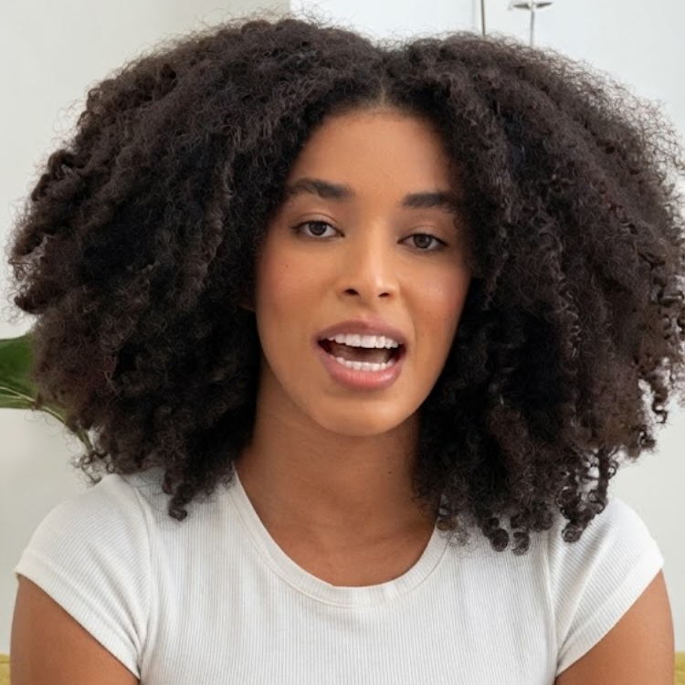 Glueless Voluminous Afro Kinky Curly Human Hair Lace Front Wig - Natural Black Mid-Length - Rafarada