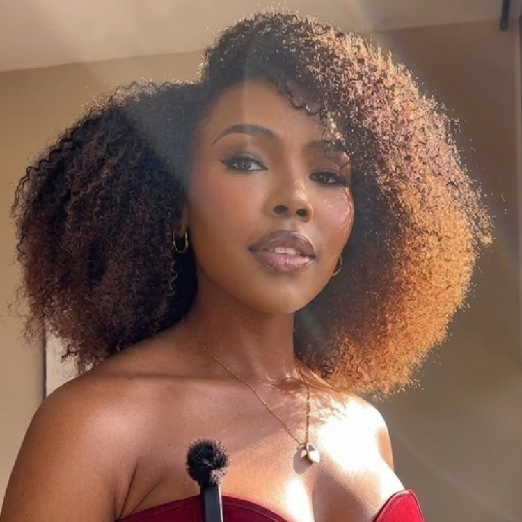 Ombre Chocolate Brown Color Afro Kinky Curly Glueless 3-In-1 Half Wig Human Hair For Women- Rafarada