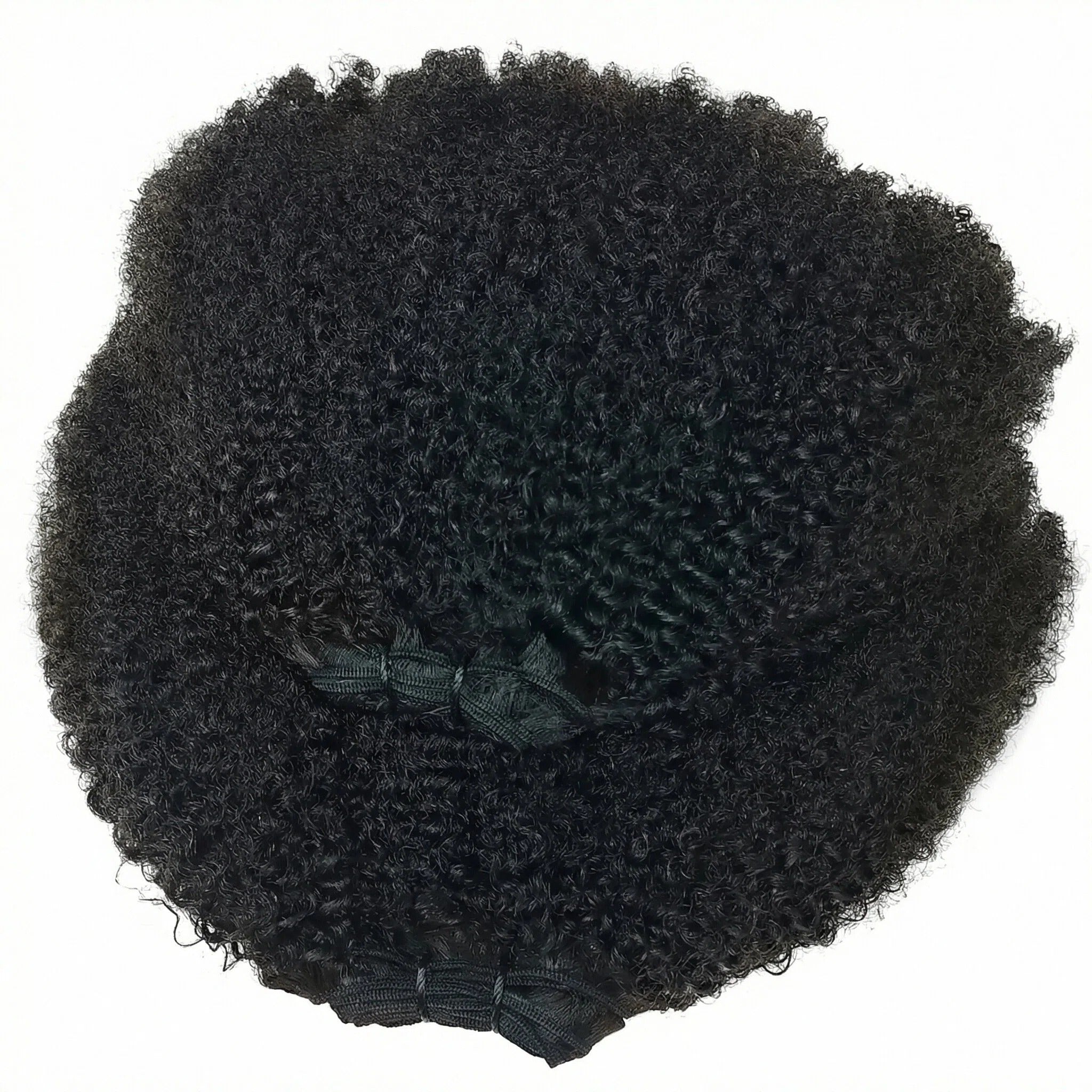 Afro Kinky Curly Human Hair Bundles 100% Human Hair Weft Natural Black 4C Coily Hair Extensions for Black Women - Rafarada