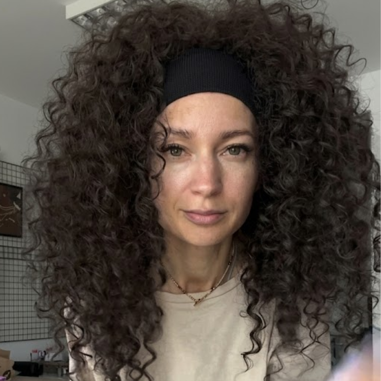 Natural Black Headband Wig - Voluminous Tight Coily Human Hair Texture - No Glue - Rafarada