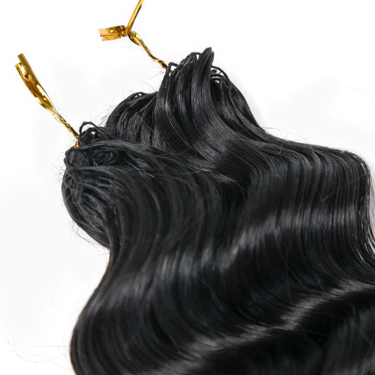 Body Wave Human Crochet Hair Extensions 100% Real Hair For Crochet Braids & Locs Natural Color - Rafarada