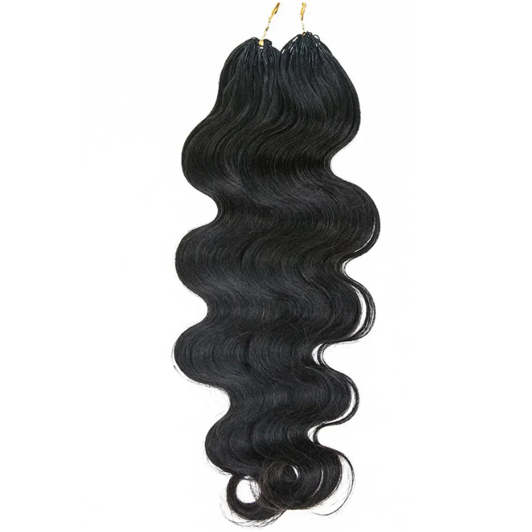 Body Wave Human Crochet Hair Extensions 100% Real Hair For Crochet Braids & Locs Natural Color - Rafarada