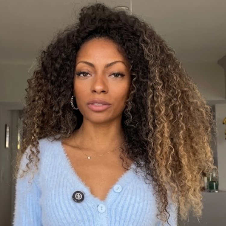 Wear & Go Brown to Honey Blonde Balayage Long Defined Coily Ringlet Wig | High Density Glueless Afro Kinky Curly Wig- Rafarada