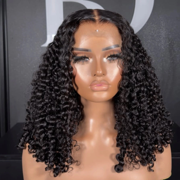 Raw Burmese Curly Human Hair Wear Go Wig HD Lace Glueless Wig- Rafarada