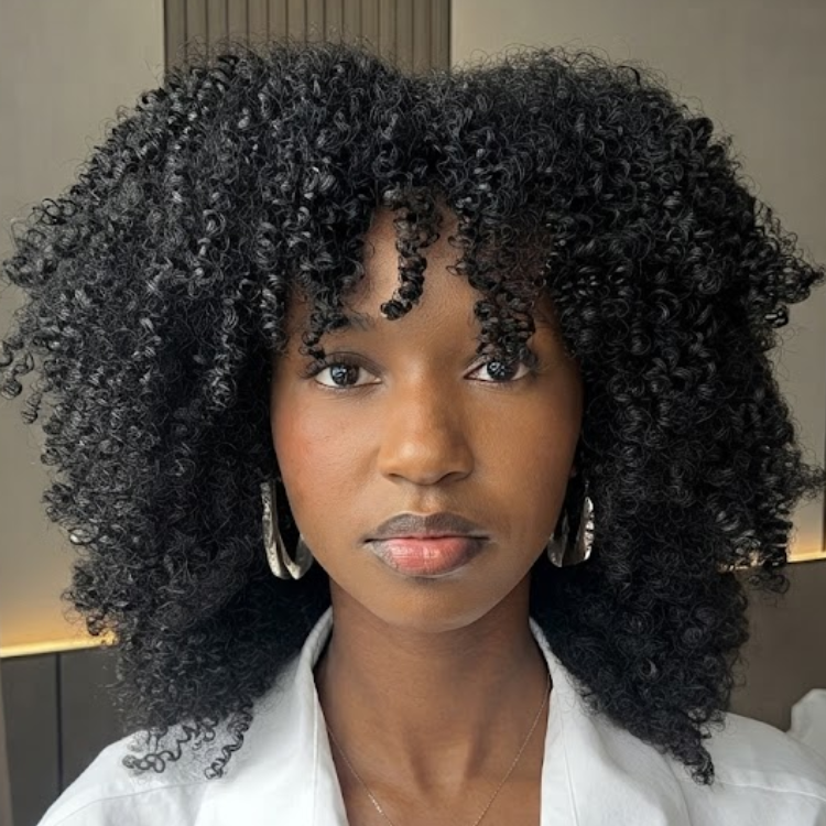 Voluminous Afro Kinky Curly Human Hair Wig - Bouncy Tight Coils with Natural Hairline & Realistic Edges - Rafarada