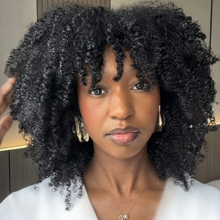 Voluminous Afro Kinky Curly Human Hair Wig - Bouncy Tight Coils with Natural Hairline & Realistic Edges - Rafarada