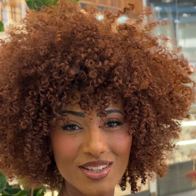 Tight Kinky Coily Human Hair Lace Front Wig - Chocolate Brown Color Glueless Afro Curly Natural Wig With Bangs- Rafarada