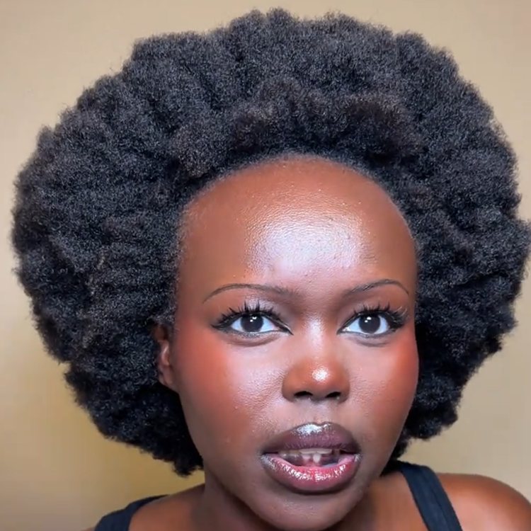 Natural Dense Coily Short Afro Wig - Voluminous Textured Coils - Tight Afro Kinky Curls Natural Black Color - Rafarada