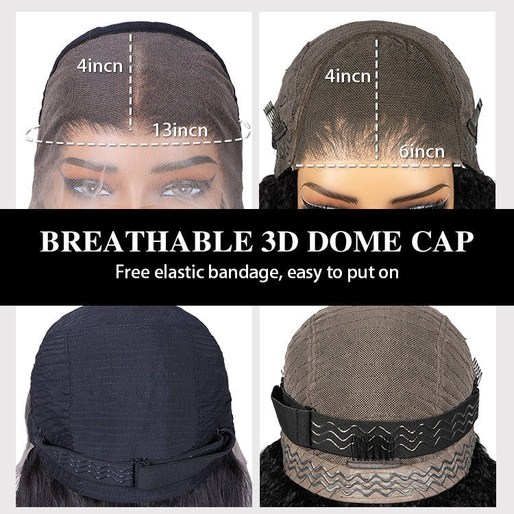 Copper Red Ombre Loose Wave Lace Front Wig Glueless Ginger Auburn Long Wavy Human Hair Wig for Women - RafaRada Hair