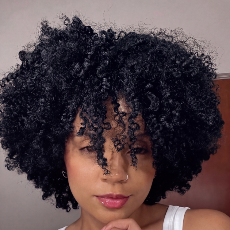 Natural Black Kinky Curly Human Hair Lace Front Wig | Soft, Full & Defined Curls- Rafarada