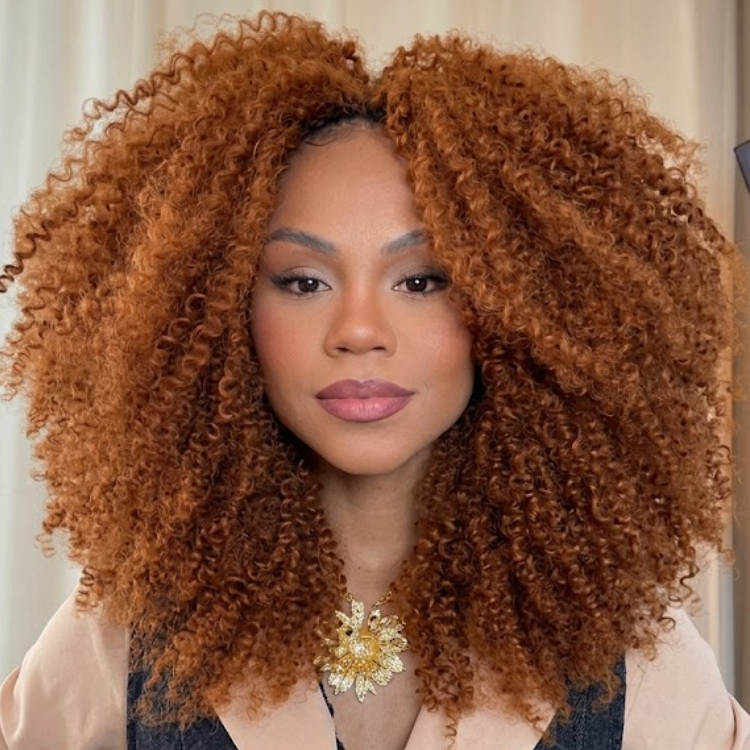 Ginger Brown Jerry Curly Human Hair Braid - Deep Kinky Twist Bulk Human Hair Braiding Extensions for Women- Rafarada