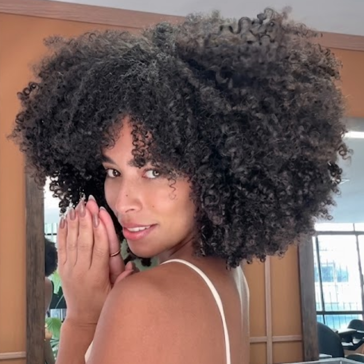 High-Volume Afro Kinky Curly Human Hair Wig - Ultra-Bouncy Short Deep Curly Bob Style with Natural Hairline- Rafarada