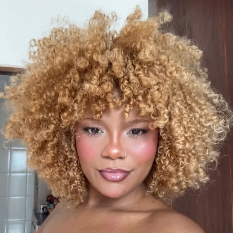 Trending Sun-Kissed Honey Blonde Curly Afro Wig - High Volume, Defined Type 3C/4A Curls for Black Women- Rafarada