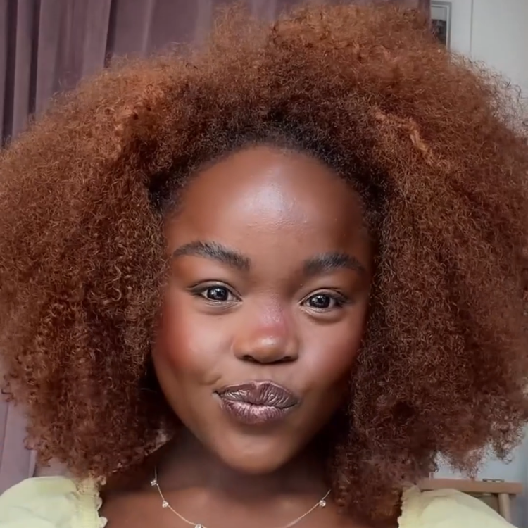 Honey Copper Brown Glueless Kinky Coily Afro Curl Human Hair Lace Front Wig Voluminous Textured Natural Wig For Woman- Rafarada