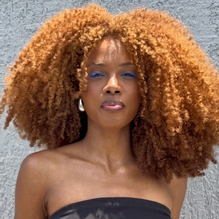 Honey Ginger Blonde 4B 4C Kinky Blowout Coils Lace Front Wig - Pre-Plucked Glueless Human Hair Wig- Rafarada