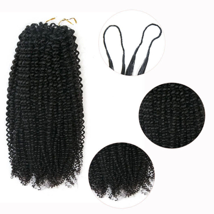 Kinky Curly Crochet Hair Crochet Human Braiding Extensions- Rafarada