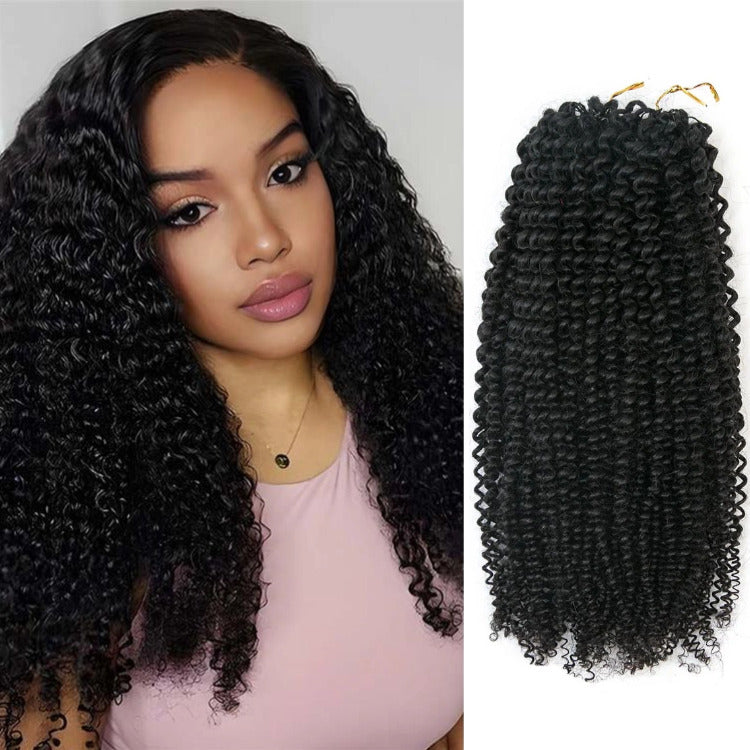 Kinky Curly Crochet Hair Crochet Human Braiding Extensions- Rafarada