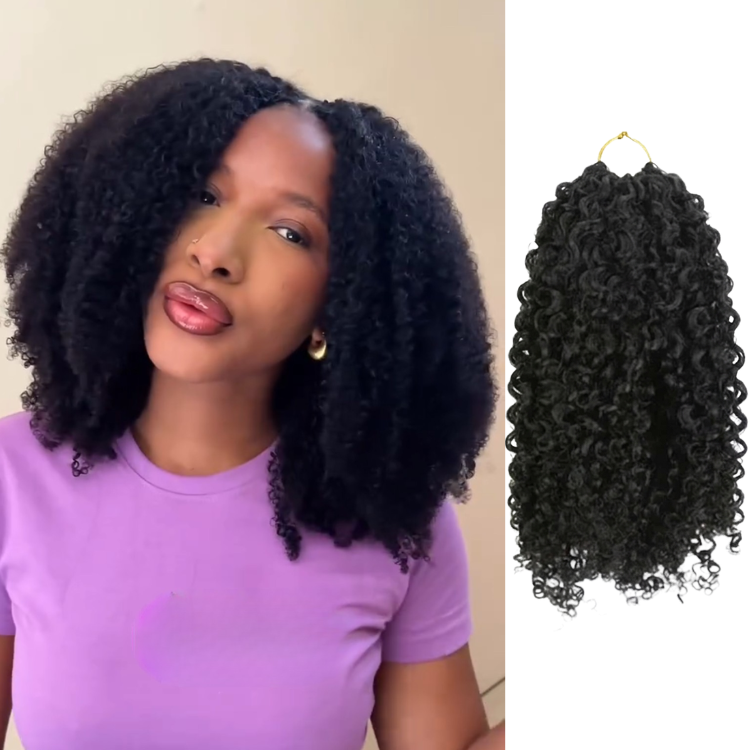 Pre-Looped Kinky Curly Crochet Hair Single Pack / 3 Packs / 5 Packs Deal Soft & Voluminous- Rafarada