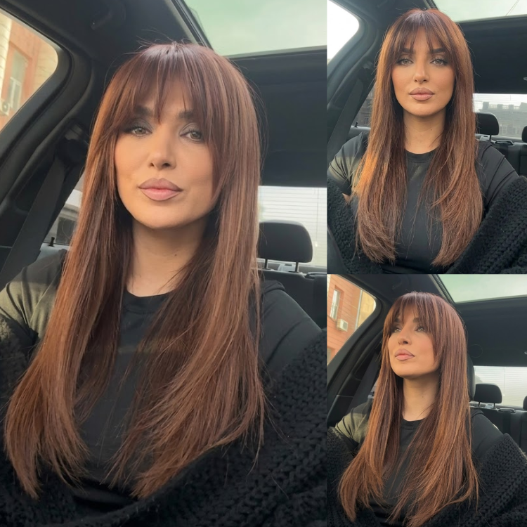 Luxury Warm Caramel Brown Human Hair Wig Silky Straight Glueless Lace Wig- Rafarada