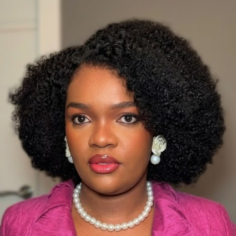 Voluminous 4C Afro Kinky Curly Human Hair Wig - Ultra-Natural Pre-Plucked Hairline, Glueless Lace Front, Statement Volume - Rafarada