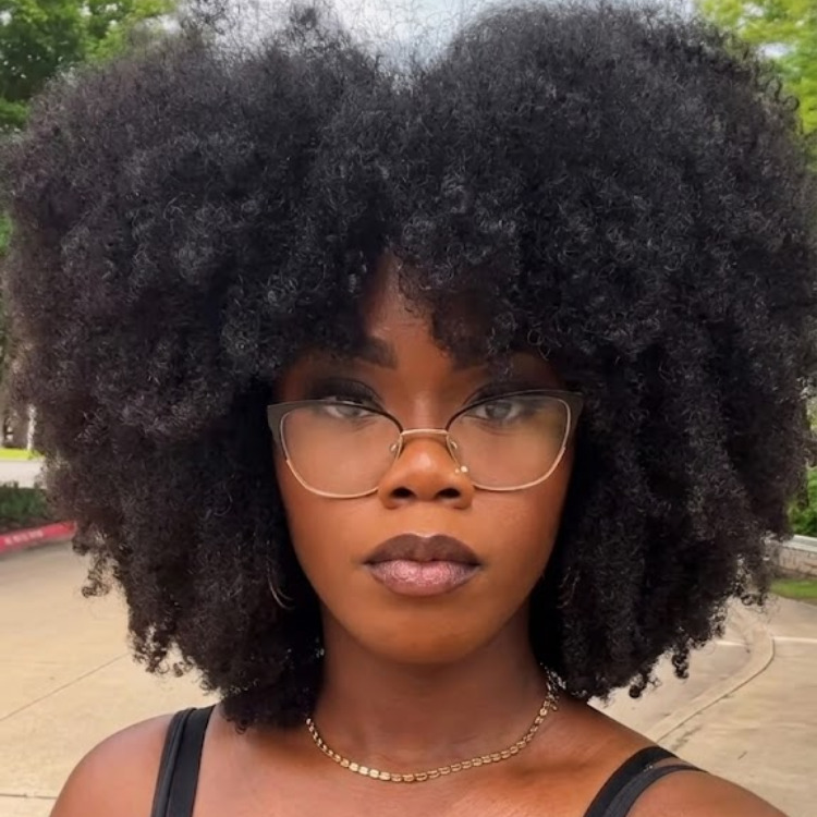 Big Volume Afro Kinky Curly Human Hair Wig - Fluffy 4C Coily Hair Natural Black Glueless Wig for Women- Rafarada - Rafarada