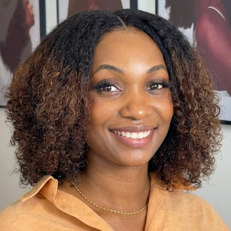 Ombre Black to Honey Brown Water Wave Lace Front Wig - Glueless Short Voluminous Bob Human Hair Wig- Rafarada