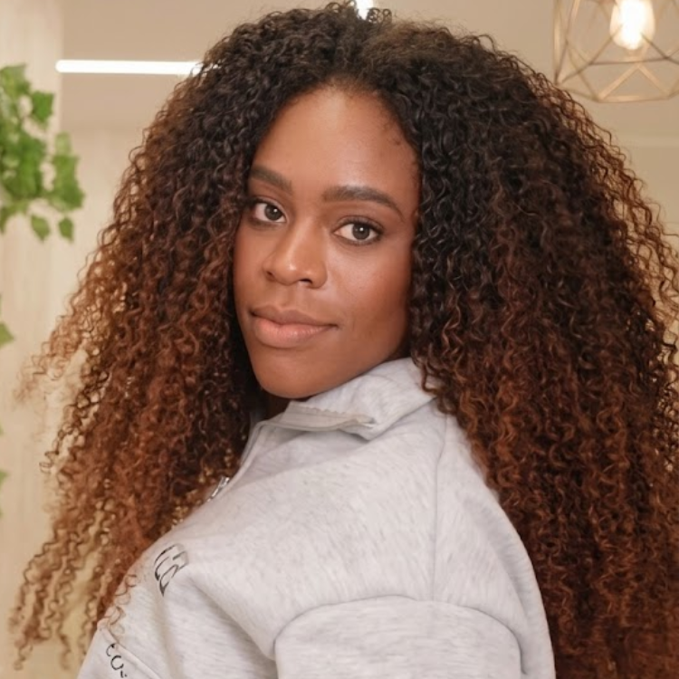 Kinky Coily Human Hair Wig Ombre Caramel Brown Long Afro Curly Natural Hairstyle Wig- Rafarada