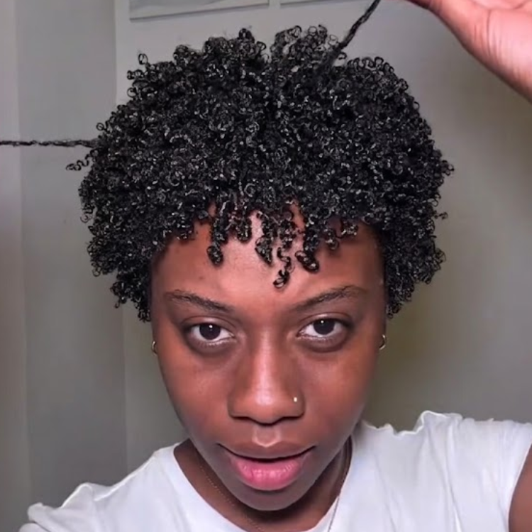 Bouncy Short Afro Kinky Curly Pixie Cut Wig Natural Black Full Lace & Glueless Human Hair Wig - Rafarada