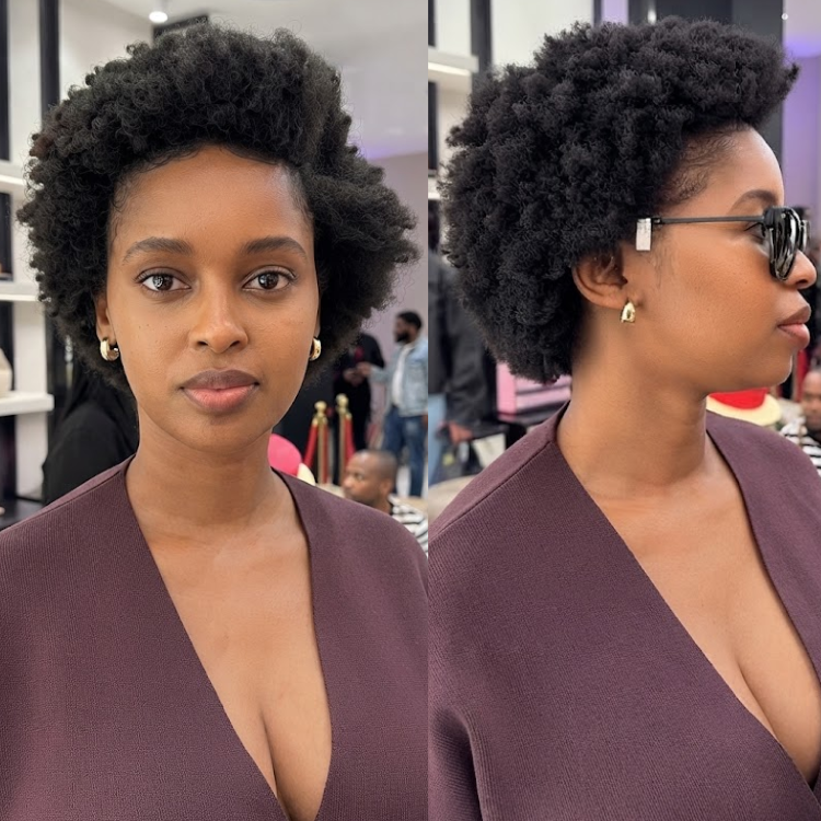 Short Afro Kinky Coily Human Hair Wig - Natural Black Voluminous Textured Pixie Cut for Women - Rafarada