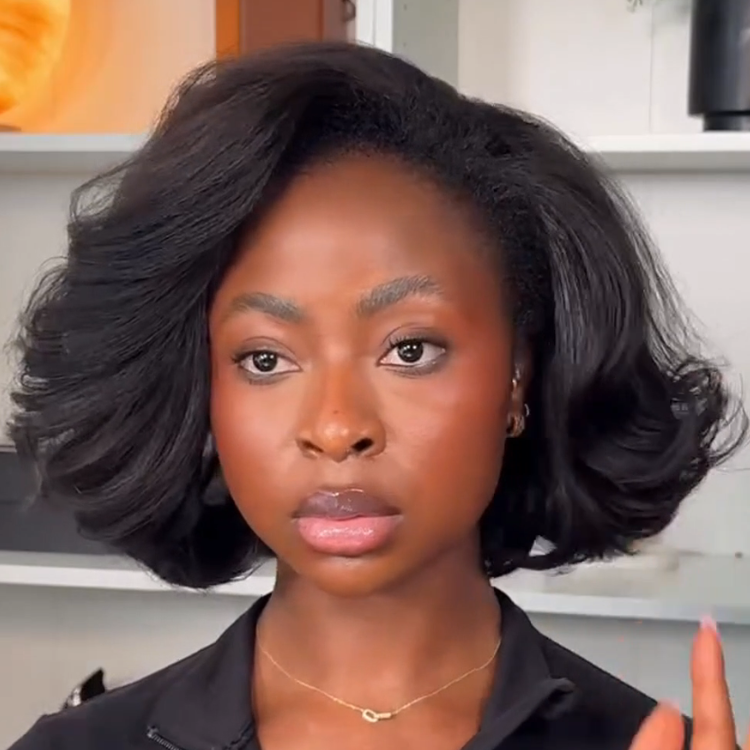Dark Brown Short Bob Wig Cute Hair HD Lace Frontal 100% Human Hair Wigs - Rafarada