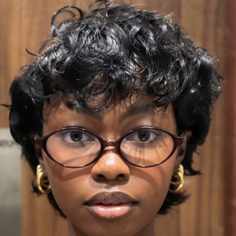Jet Black Short Curly Pixie Cut Human Hair Wig - Defined Tightly Coiled Texture - Glueless Easy Wear - Rafarada