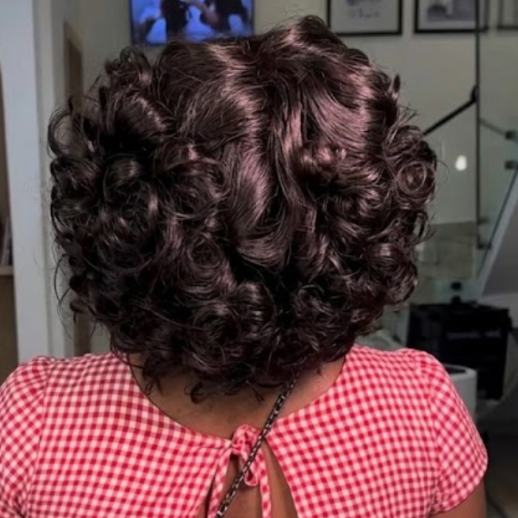 Luxury Bouncy Spiral Curls Short Bob Wig | Glueless HD Lace Pre-Plucked Voluminous Coily Wig 100% Human Hair - Rafarada