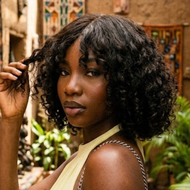 Natural Black Curly Bob Human Hair Wig - Bouncy Defined Ringlets for a Voluminous and Chic Afro Curly Look - Rafarada