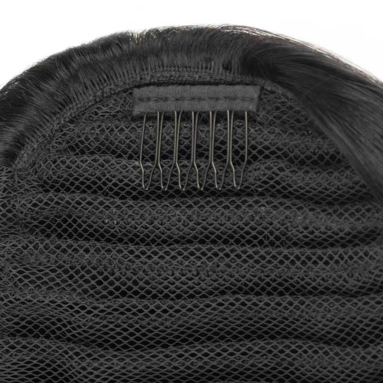 Long Straight Drawstring Ponytail Hair Extensions Natural Soft Human Hair - Rafarada