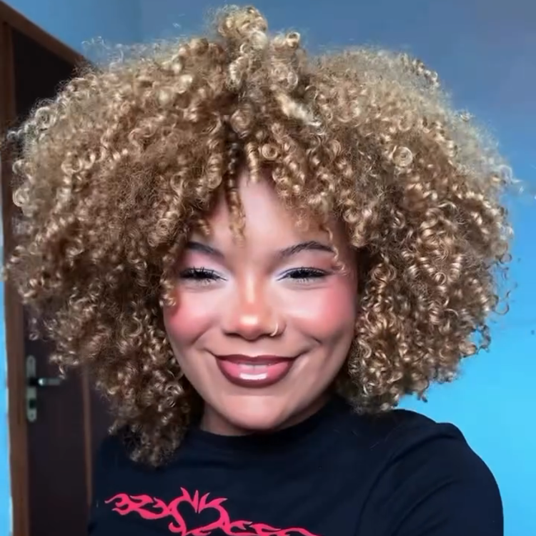 Trending Honey Blonde Kinky Coily Afro Wig - High Volume, Defined Type 4C Curls for Black Women- Rafarada