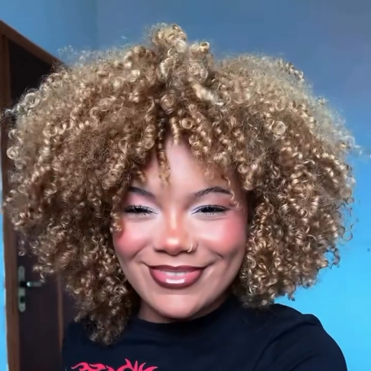 Trending Honey Blonde Kinky Coily Afro Wig - High Volume, Defined Type 4C Curls for Black Women- Rafarada