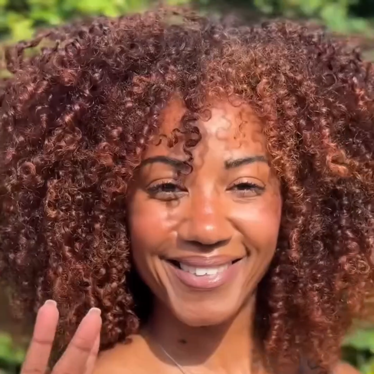 Voluminous Afro Kinky Coily Human Hair Wig Warm Caramel Chestnut Brown Bouncy Curls- Rafarada