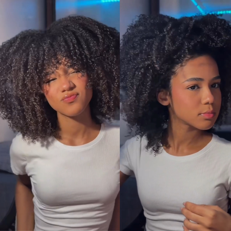 Afro Curly Twist Hair Wig Pre-plucked Short BOB Human Hair Wig HD Lace Front Wigs - Rafarada