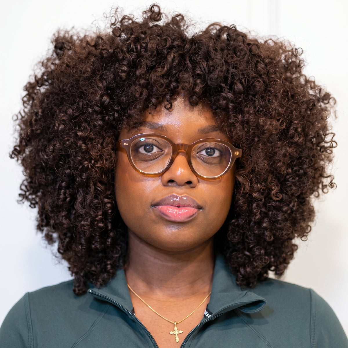 Afro Kinky Curly Lace Front Wig Dark Brown Color Glueless HD Lace Frontal Wig Pre-Plucked Hair - Rafarada