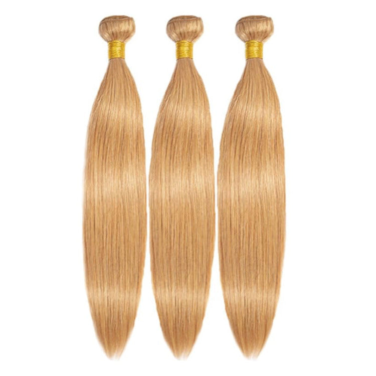 10A Grade Straight Hair Bundles Honey Blonde Color 100% Human Hair Extensions- Rafarada