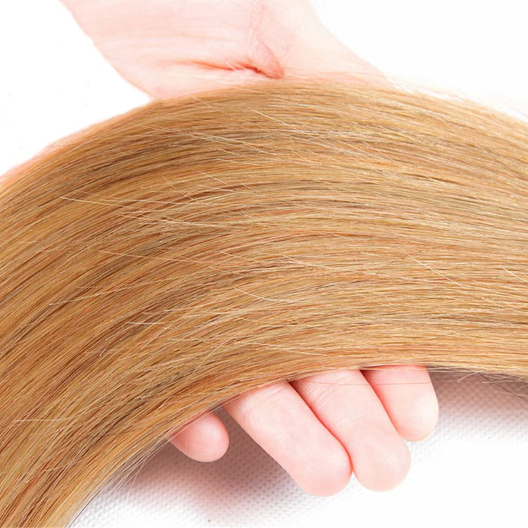 10A Grade Straight Hair Bundles Honey Blonde Color 100% Human Hair Extensions- Rafarada