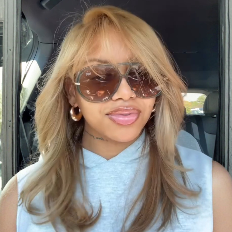 Honey Blonde Layered Body Wave Wig with Bangs Ombre Color Human Hair Glueless Side-Part Wig for Women - Rafarada