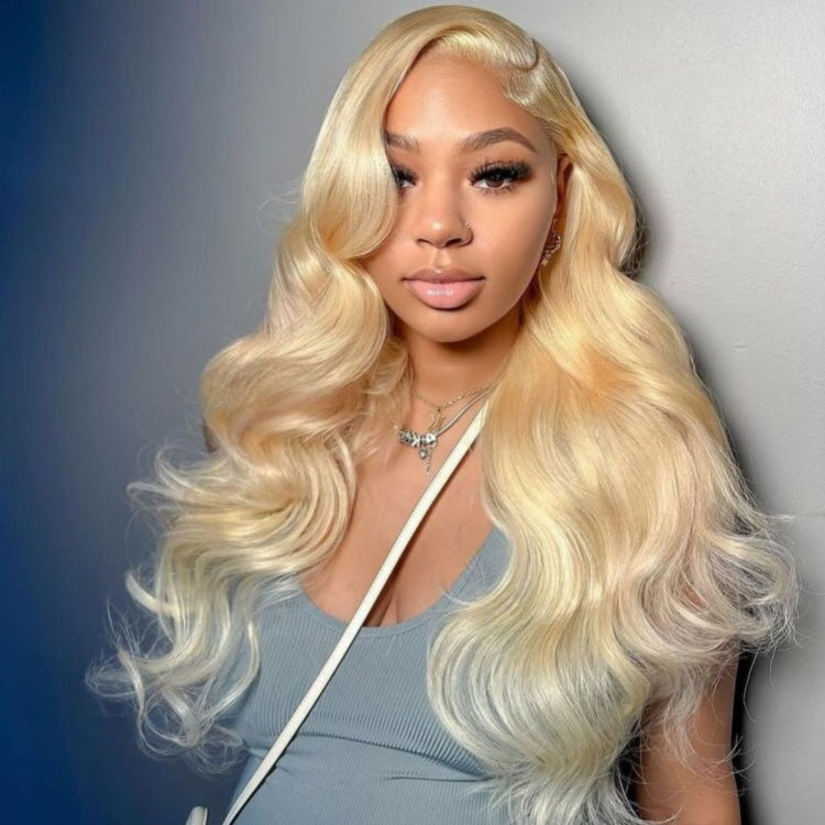 613 Blonde Body Wave HD Lace Wig Virgin Human Hair Wigs Pre-Plucked Hairline Wig - Rafarada