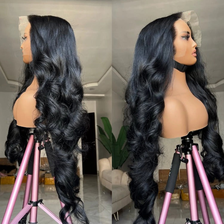 Body Wave Human Hair Wigs HD Lace Pre-Plucked Pre-Bleached 13x6 Lace Front Wigs - Rafarada