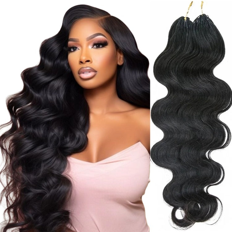 Body Wave Human Crochet Hair Extensions 100% Raw Hair For Crochet Locs Natural Color - Rafarada
