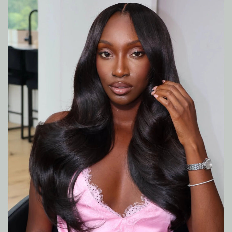 Unprocessed Soft Body Wave Lace Front Wig Skin Melt HD Lace Human Virgin Hair Wig - Rafarada
