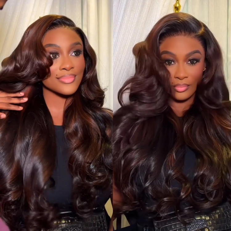 Cooper Highlight Color Raw Loose Wave Human Hair HD Lace Wig - Rafarada