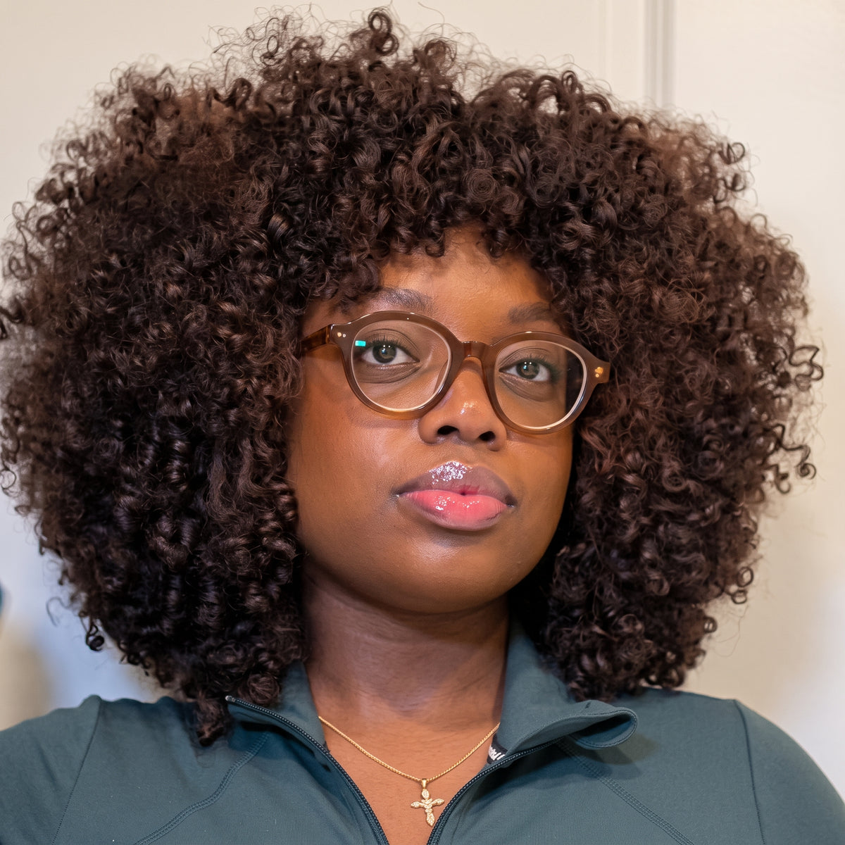 Afro Kinky Curly Lace Front Wig Dark Brown Color Glueless HD Lace Frontal Wig Pre-Plucked Hair - Rafarada