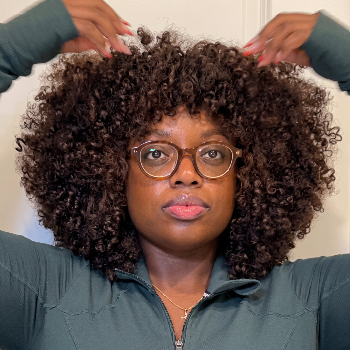 Afro Kinky Curly Lace Front Wig Dark Brown Color Glueless HD Lace Frontal Wig Pre-Plucked Hair - Rafarada