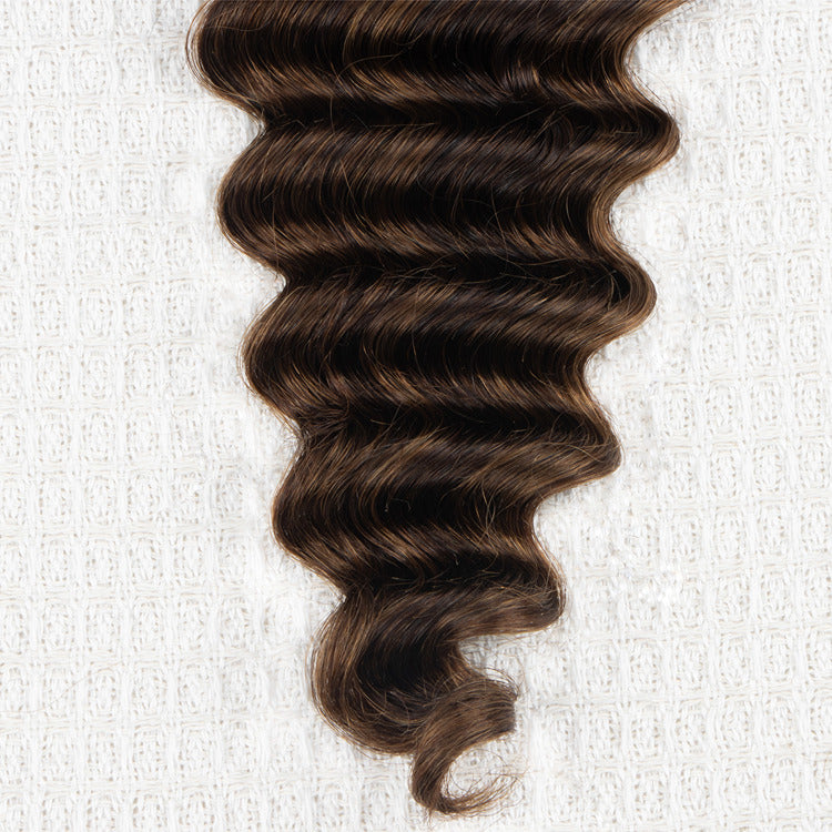 Highlight Color Deep Wave Bulk Human Braiding Hair Extensions - Rafarada